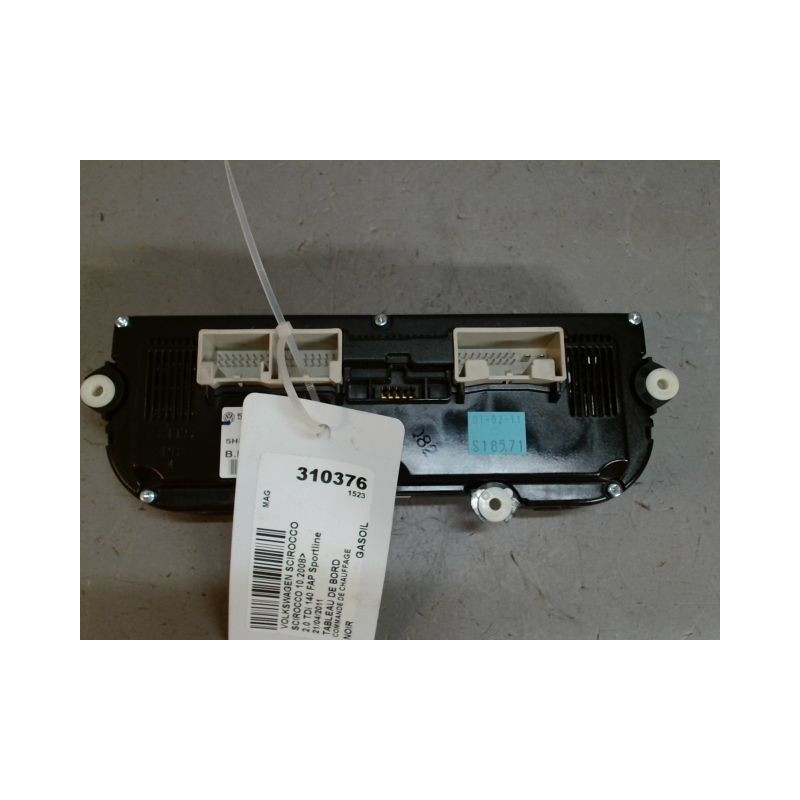 COMMANDE DE CHAUFFAGE VOLKSWAGEN SCIROCCO 2008-