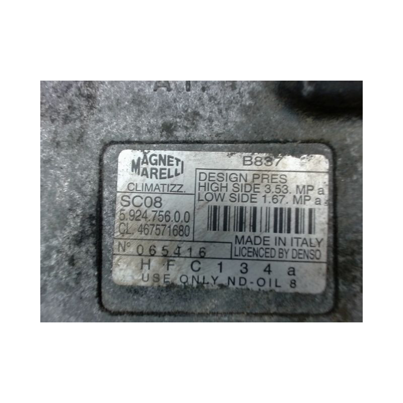 COMPRESSEUR AIR CONDITIONNE FIAT PUNTO 99-2003