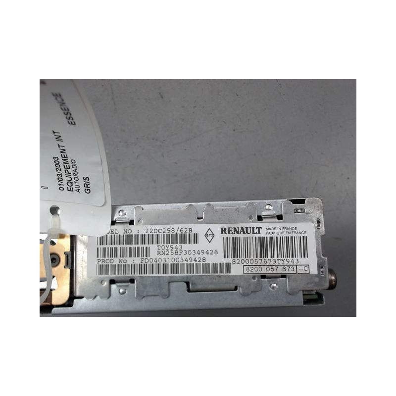 AUTORADIO RENAULT CLIO II Phase 2 2001-2006