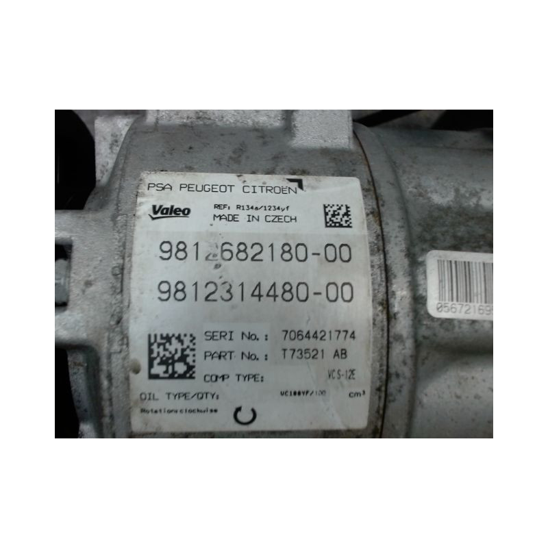COMPRESSEUR AIR CONDITIONNE PEUGEOT 308