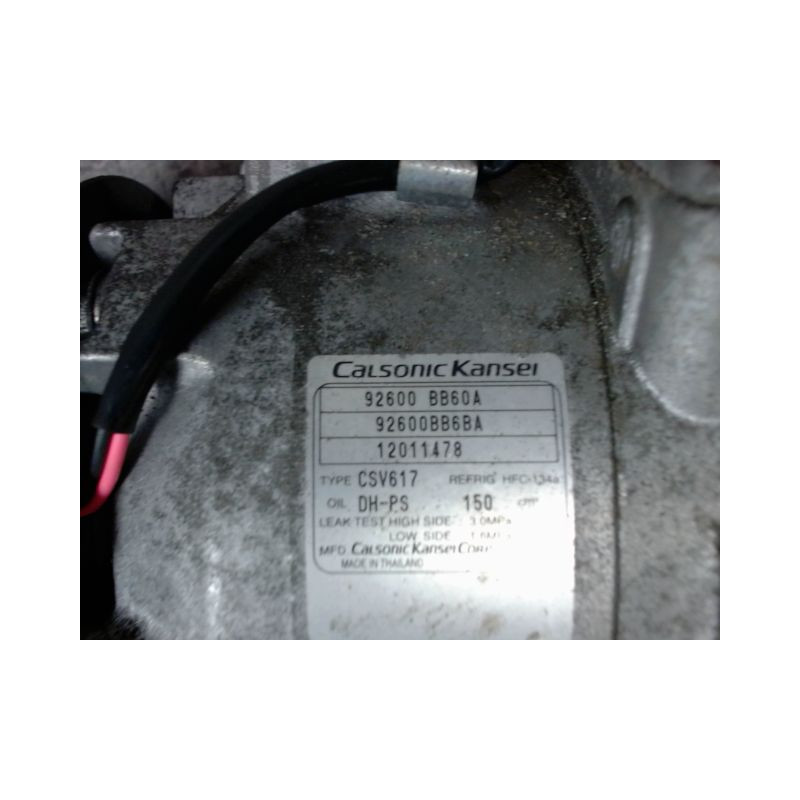 COMPRESSEUR AIR CONDITIONNE NISSAN QASHQAI