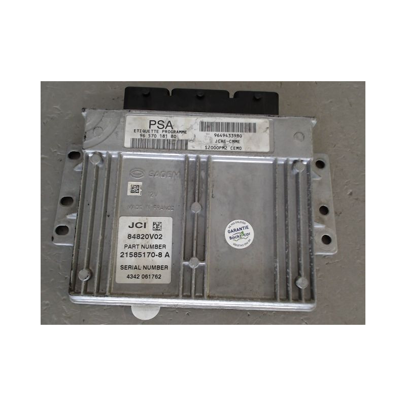 CALCULATEUR MOTEUR CITROEN C3 2002-2005
