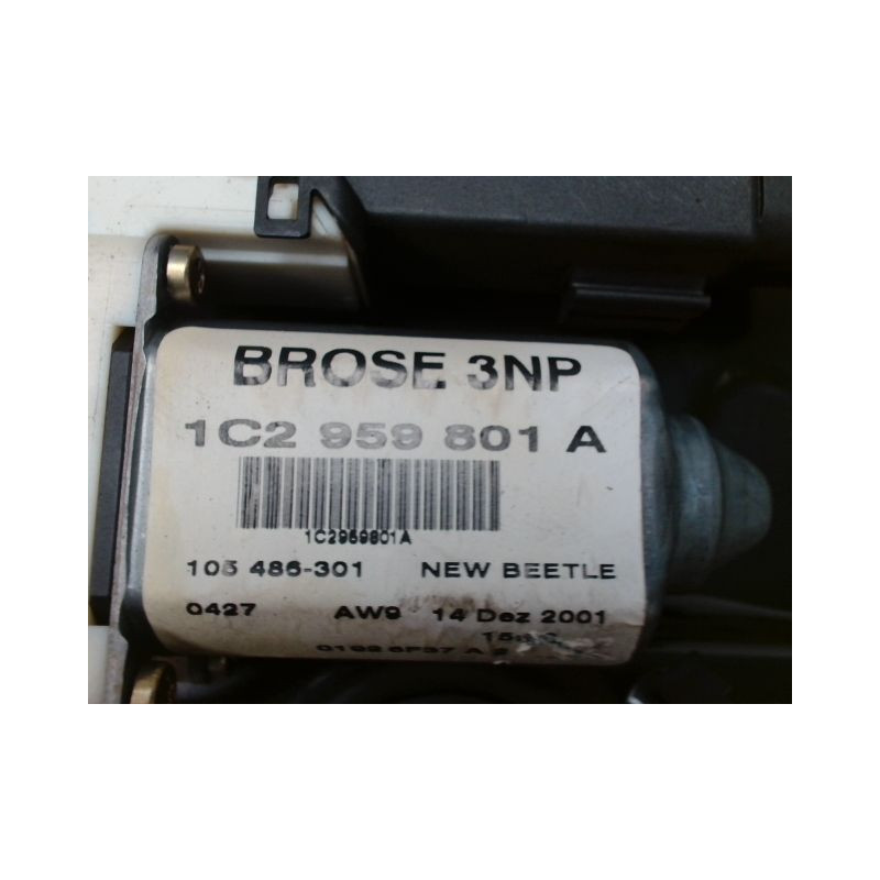 MECANISME+MOTEUR LEVE-GLACE AVANT DROIT VOLKSWAGEN NEW BEETLE