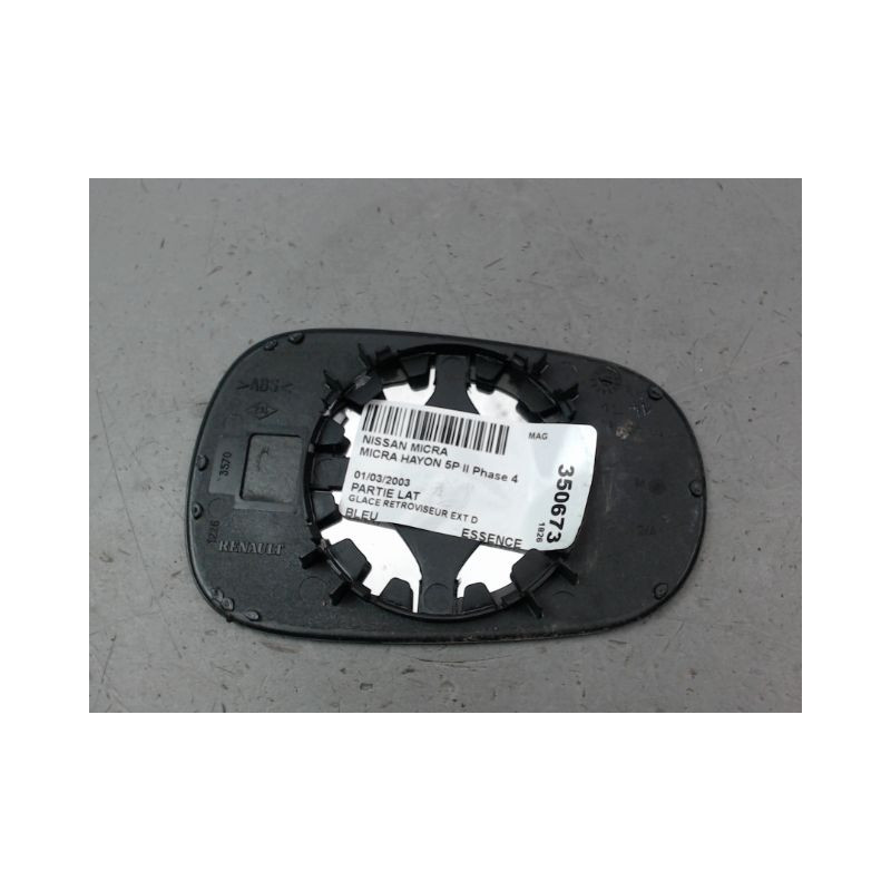 GLACE RETROVISEUR EXT D NISSAN MICRA II Phase 4 2000-2003