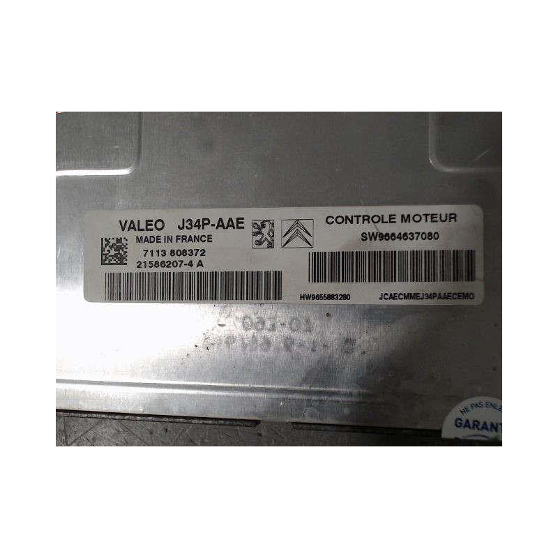 CALCULATEUR MOTEUR PEUGEOT 206