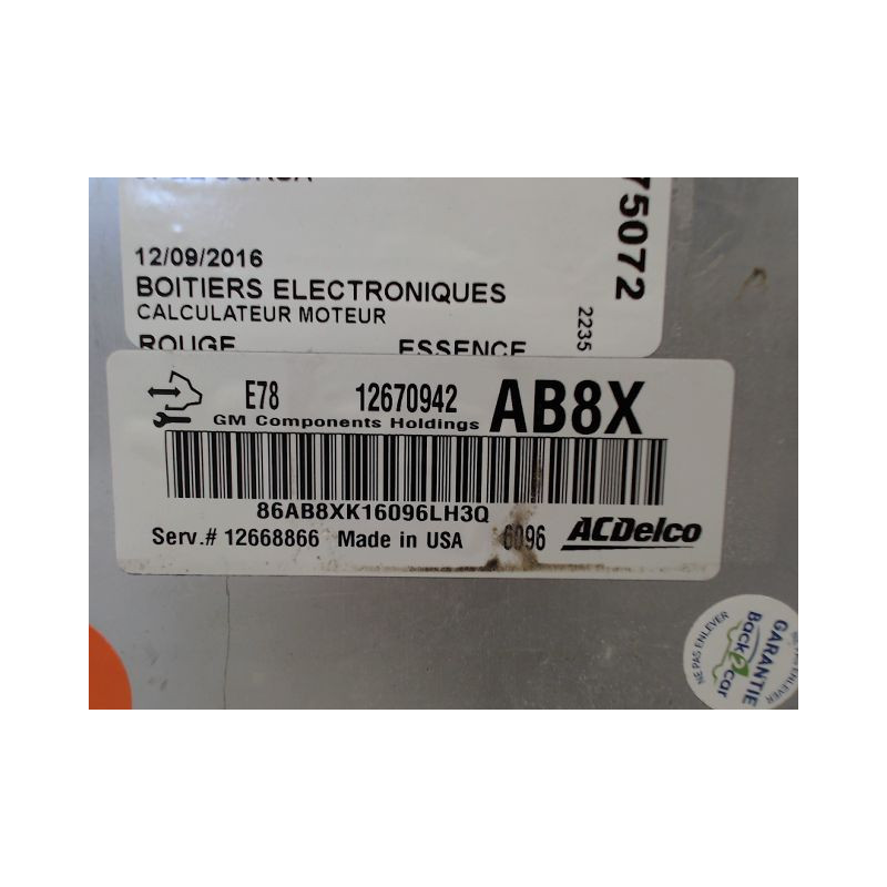 CALCULATEUR MOTEUR OPEL CORSA