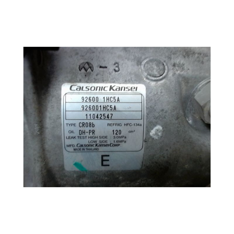 COMPRESSEUR AIR CONDITIONNE NISSAN MICRA
