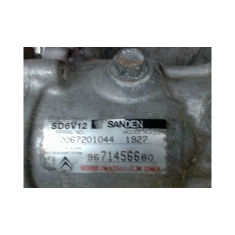 COMPRESSEUR AIR CONDITIONNE CITROEN C3 2005-