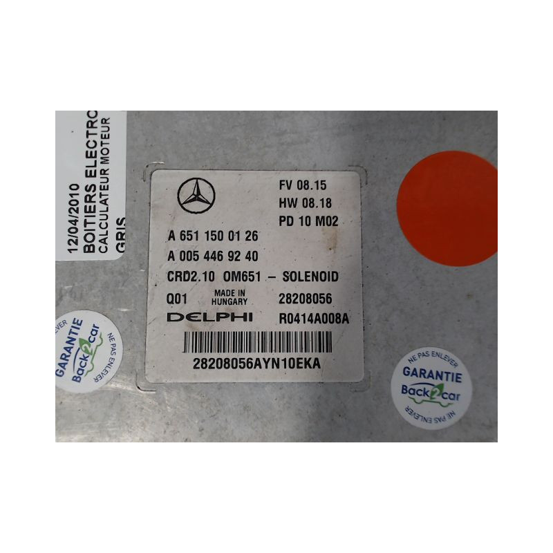 CALCULATEUR MOTEUR MERCEDES CLASSE C