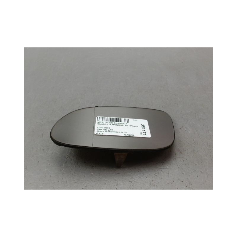 GLACE RETROVISEUR EXT G MERCEDES CLASSE A MONOSP. I Phase 2 (168) 2001-2004