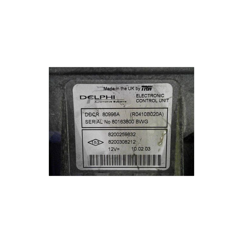 CALCULATEUR MOTEUR RENAULT MEGANE II PH1 02-05
