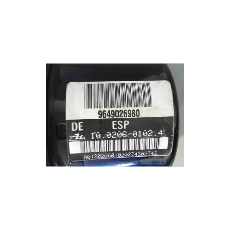 UNITE HYDRAULIQUE ABS PEUGEOT 206 98-09