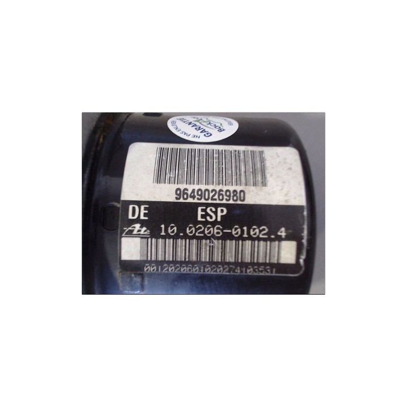 UNITE HYDRAULIQUE ABS PEUGEOT 206 98-09