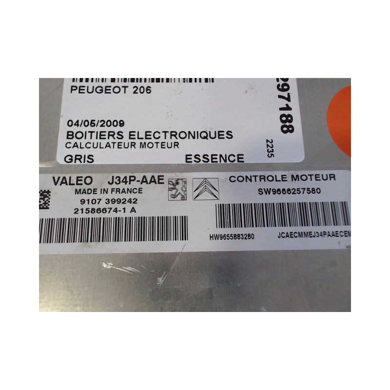 CALCULATEUR MOTEUR PEUGEOT 206