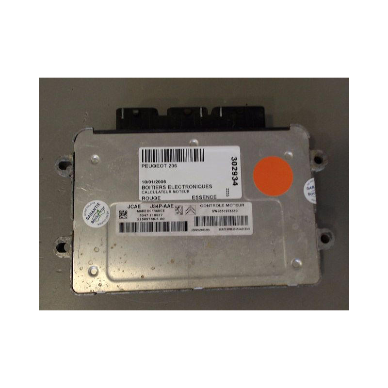 CALCULATEUR MOTEUR PEUGEOT 206