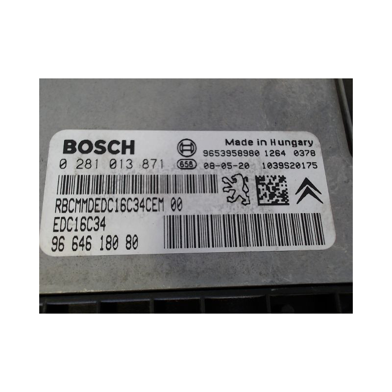 CALCULATEUR MOTEUR PEUGEOT 308