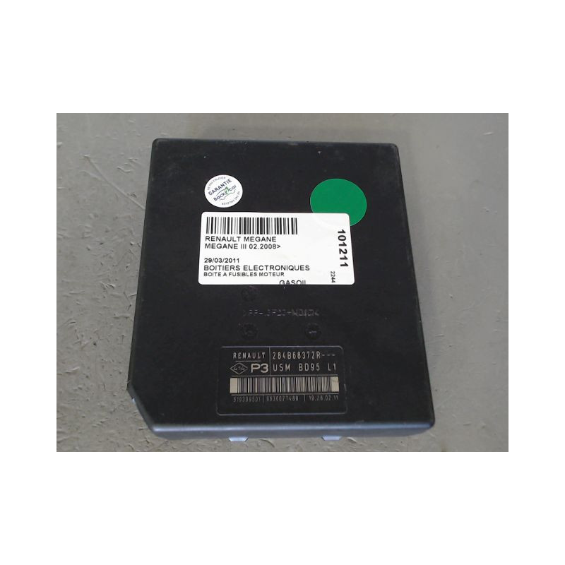 BOITE A FUSIBLES RENAULT MEGANE III 2008-