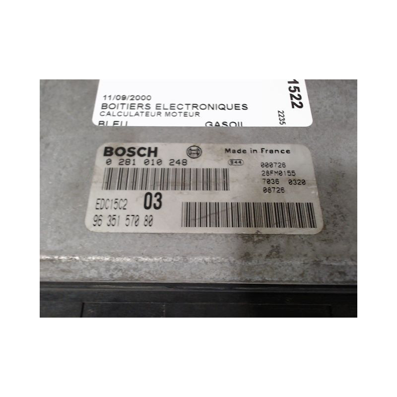 CALCULATEUR MOTEUR PEUGEOT 406