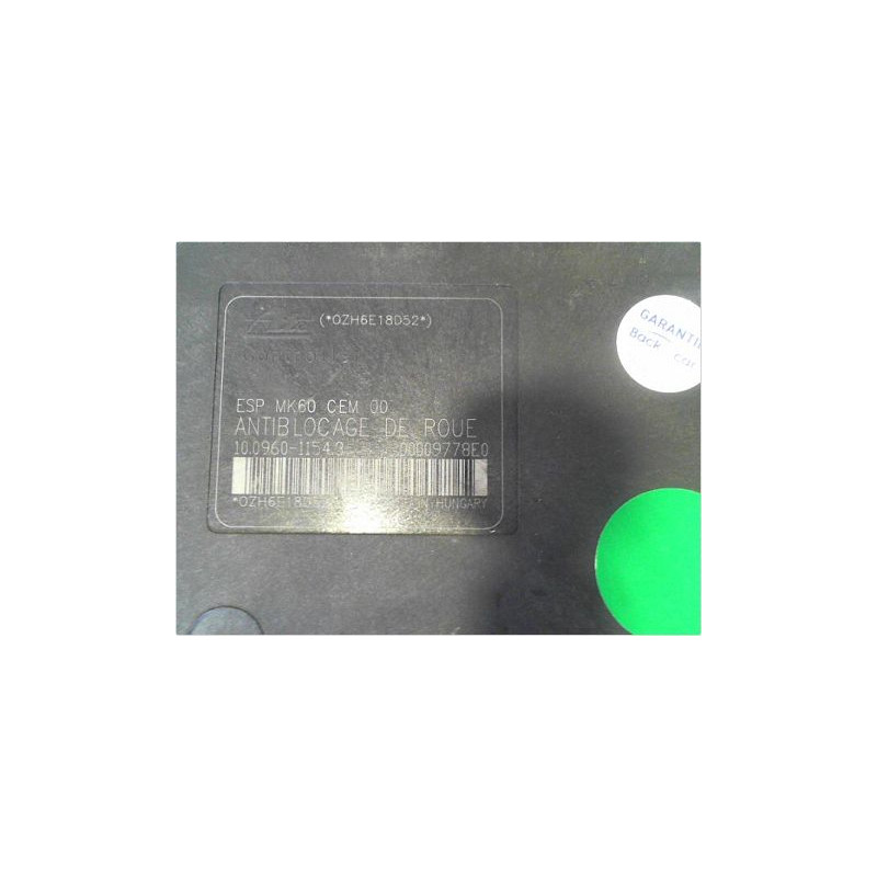UNITE HYDRAULIQUE ABS PEUGEOT 1007 05-10