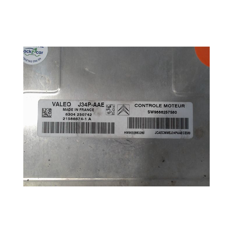 CALCULATEUR MOTEUR PEUGEOT 206