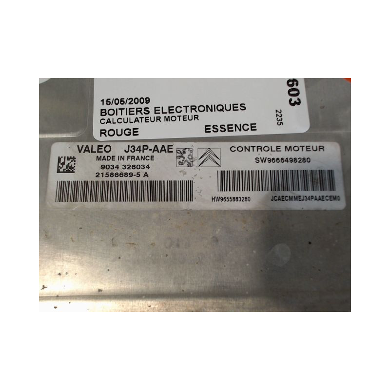 CALCULATEUR MOTEUR PEUGEOT 206