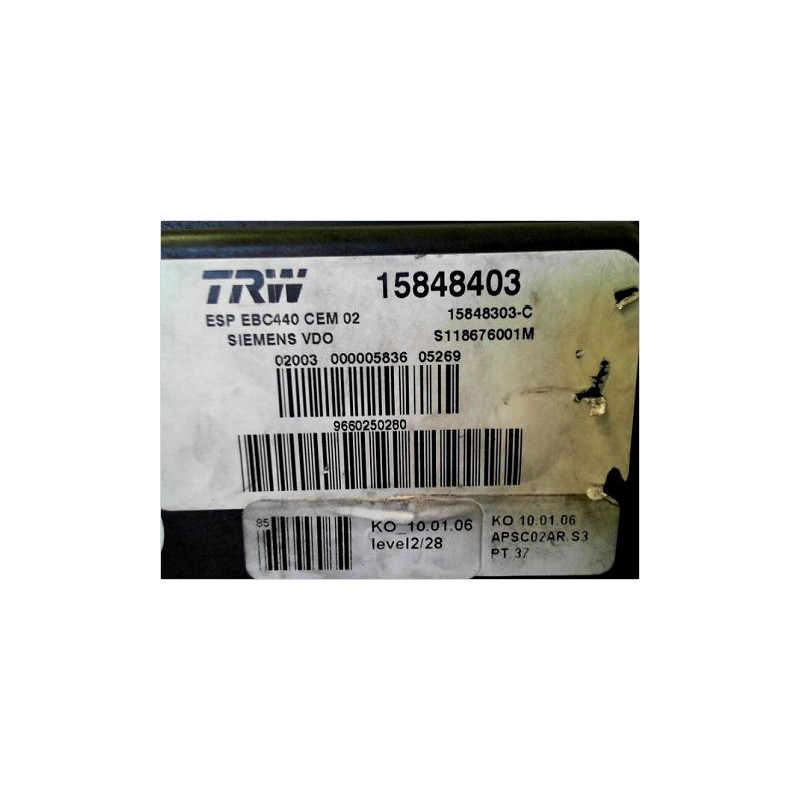 UNITE HYDRAULIQUE ABS PEUGEOT 407 COUPE 05-11