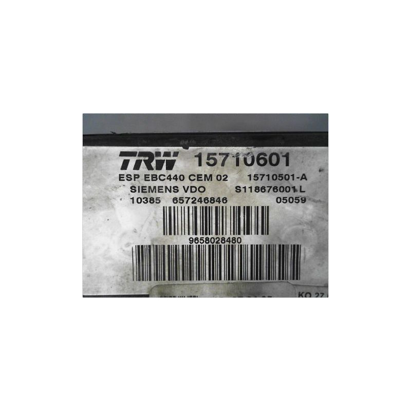 UNITE HYDRAULIQUE ABS PEUGEOT 407 2004-2008