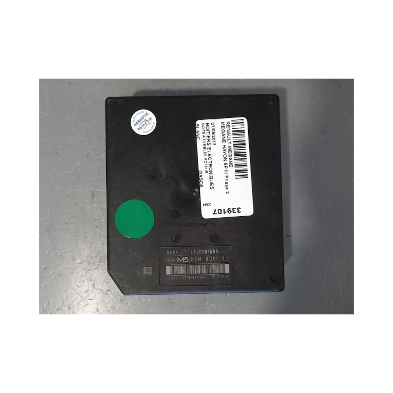 BOITE A FUSIBLES RENAULT MEGANE III Phase 2 2012-2014