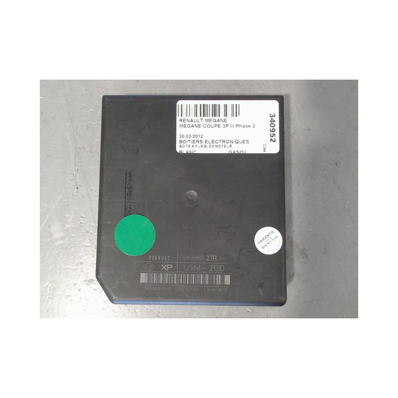 BOITE A FUSIBLES RENAULT MEGANE COUPE III Phase 2 2012-2014
