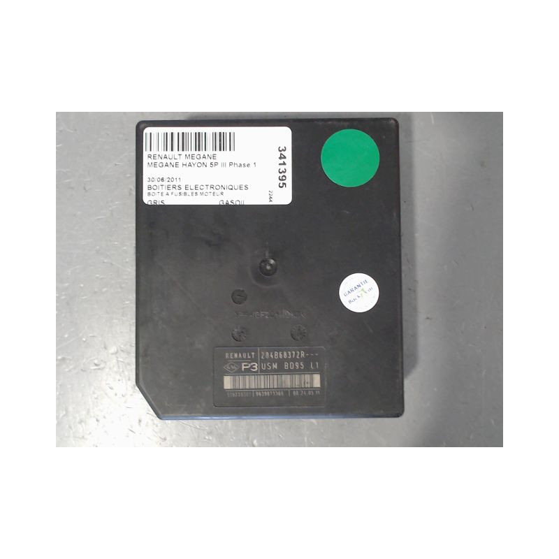 BOITE A FUSIBLES RENAULT MEGANE III Phase 1 2008-2012