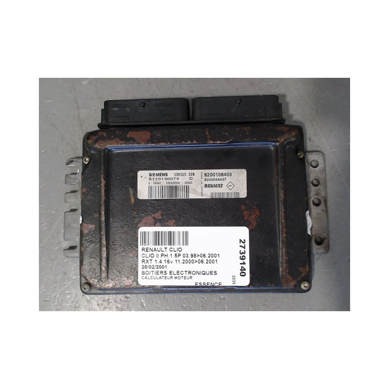CALCULATEUR MOTEUR RENAULT CLIO II PH.1 98-2001