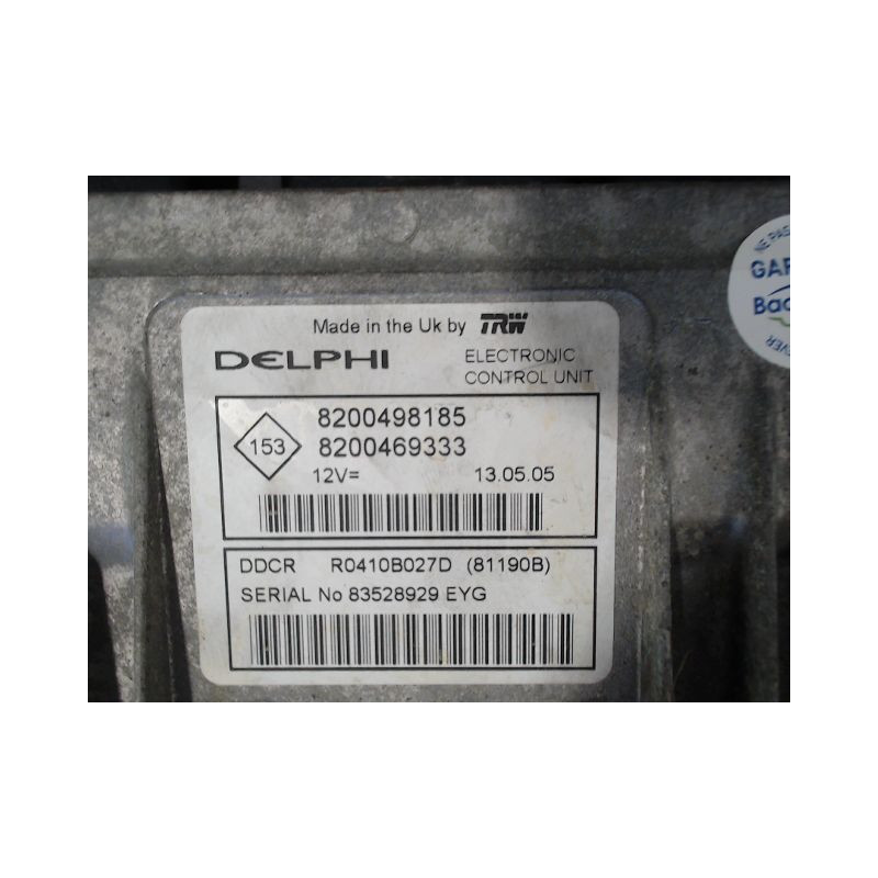 CALCULATEUR MOTEUR RENAULT CLIO