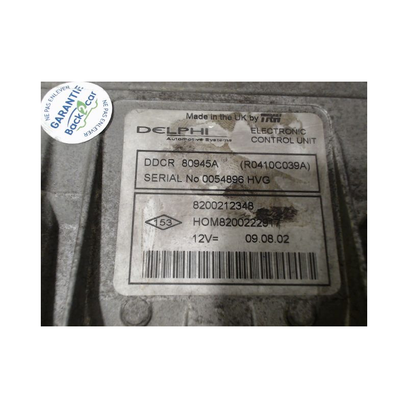 CALCULATEUR MOTEUR RENAULT CLIO II PH.2 01-06