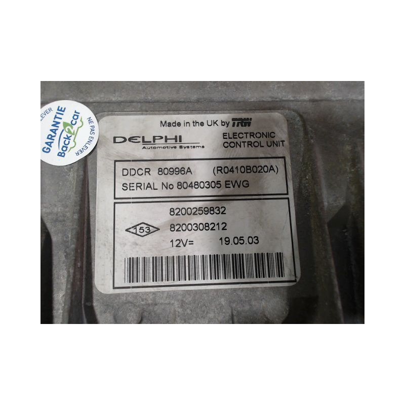 CALCULATEUR MOTEUR RENAULT MEGANE II PH1 02-05