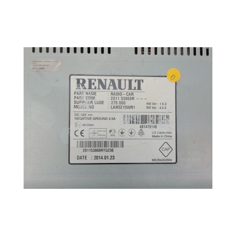 ECRAN GPS RENAULT CLIO IV Phase 1 2012-...