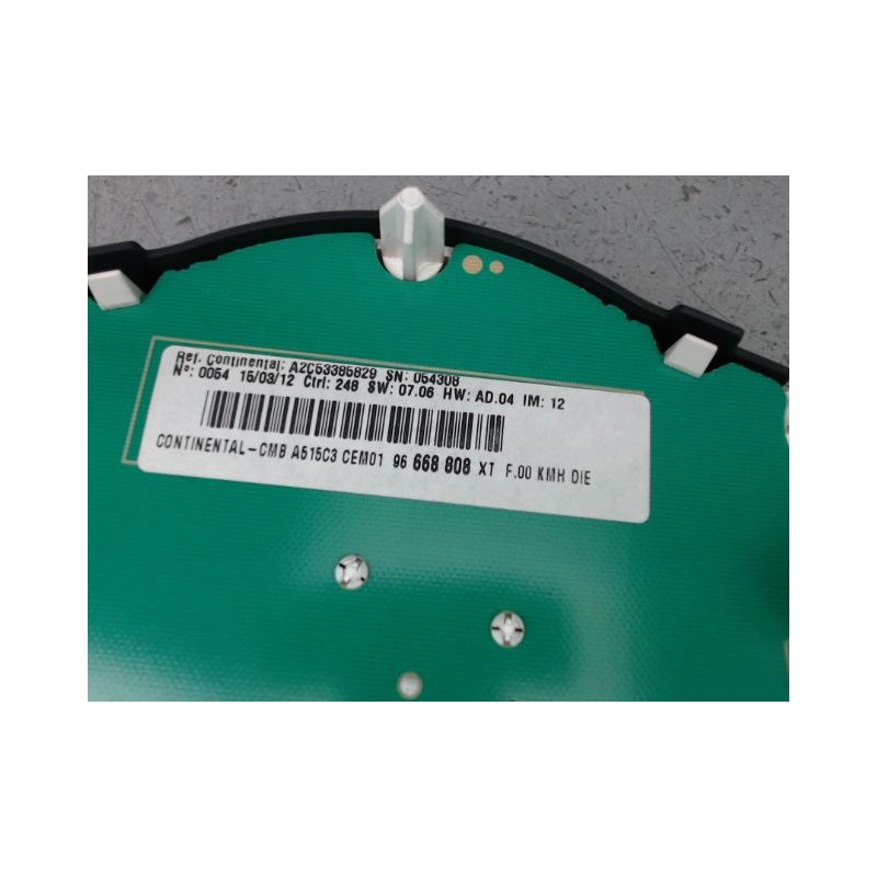 BLOC COMPTEURS CITROEN DS3 Phase 1 (A55) 2009-2014