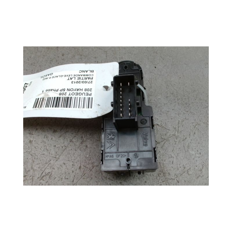 COMMANDE LEVE-GLACE PORTE AVG PEUGEOT 208 Phase 1 2012-...