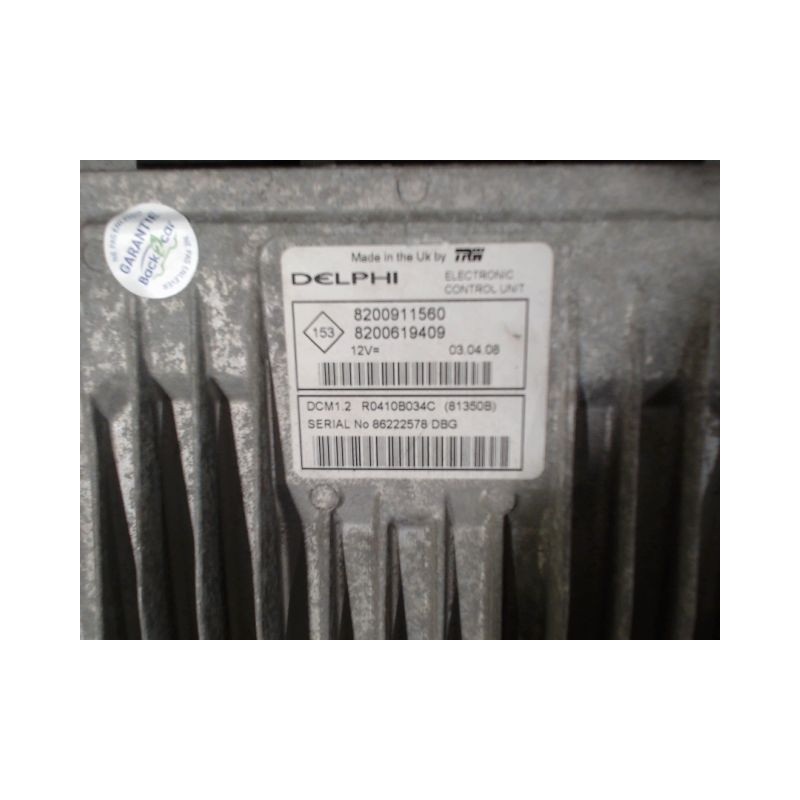 CALCULATEUR MOTEUR RENAULT MODUS