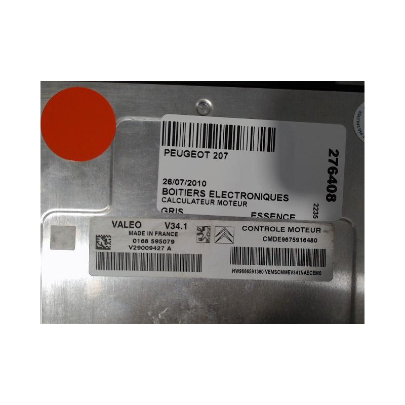 CALCULATEUR MOTEUR PEUGEOT 207