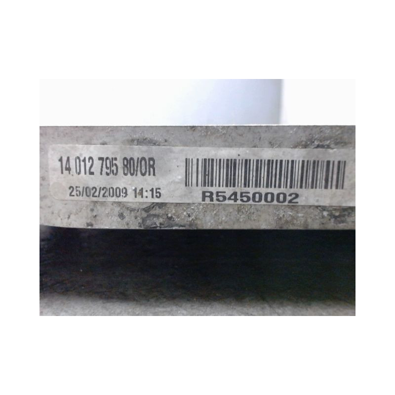 RADIATEUR CITROEN JUMPY TOLE LONG 2007-