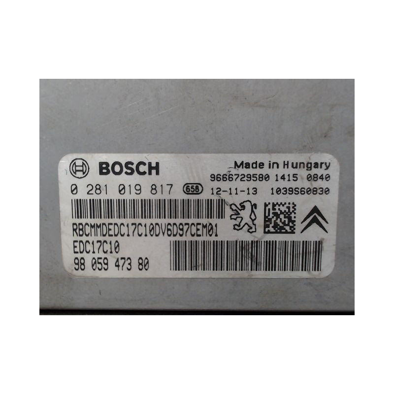 CALCULATEUR MOTEUR PEUGEOT 208 Phase 1 2012-...