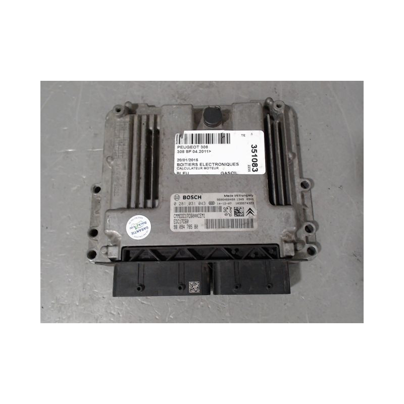 CALCULATEUR MOTEUR PEUGEOT 308 2011-