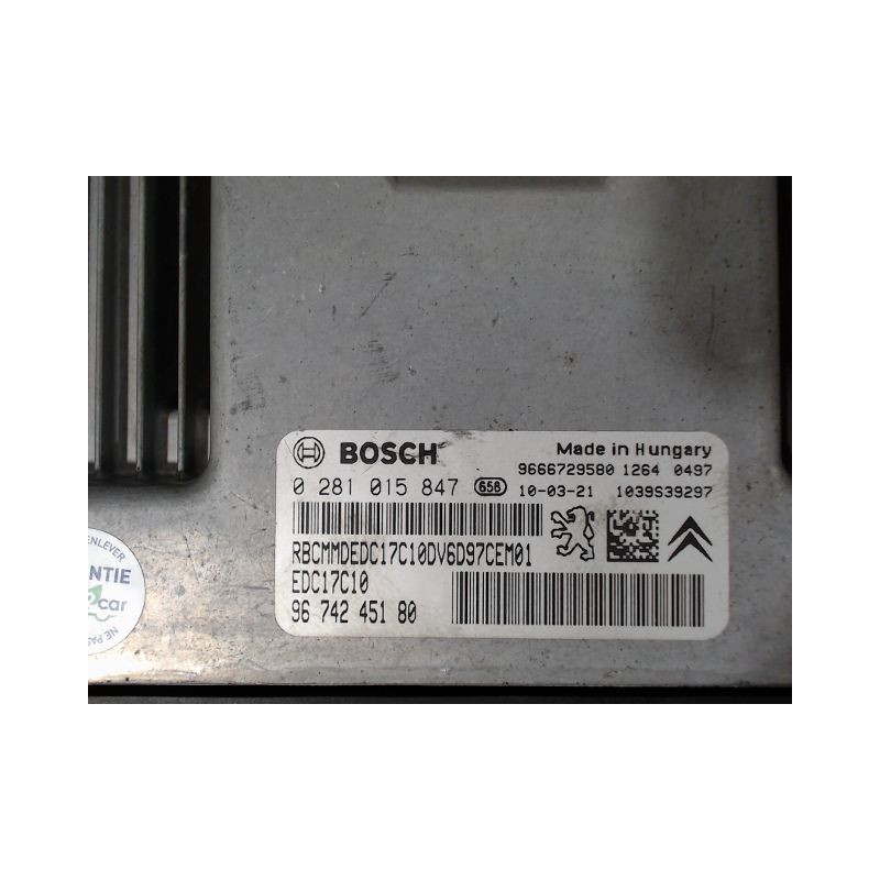 CALCULATEUR MOTEUR PEUGEOT 308 I Phase 1 2007-2011