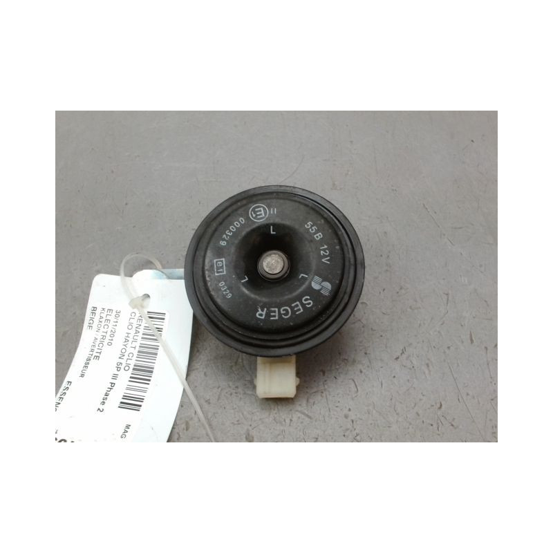 KLAXON / AVERTISSEUR RENAULT CLIO III Phase 2 2009-2014