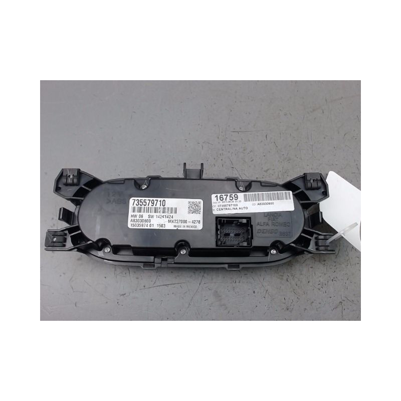 COMMANDE DE CHAUFFAGE FIAT 500 2007-