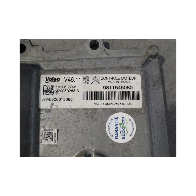 CALCULATEUR MOTEUR PEUGEOT 2008 Phase 1 2013-...