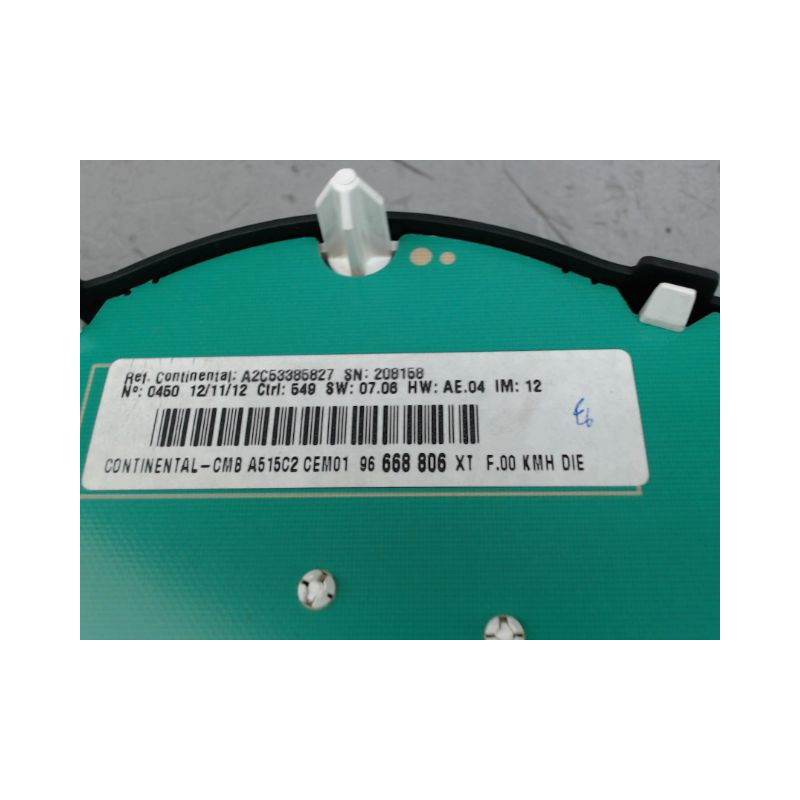 BLOC COMPTEURS CITROEN C3