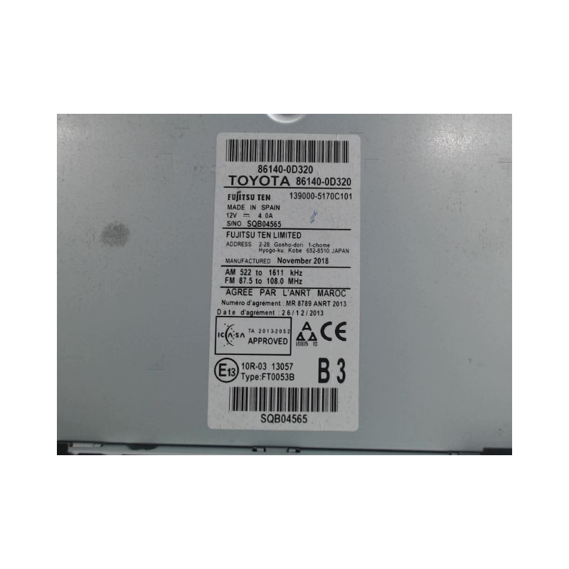 ECRAN GPS TOYOTA YARIS