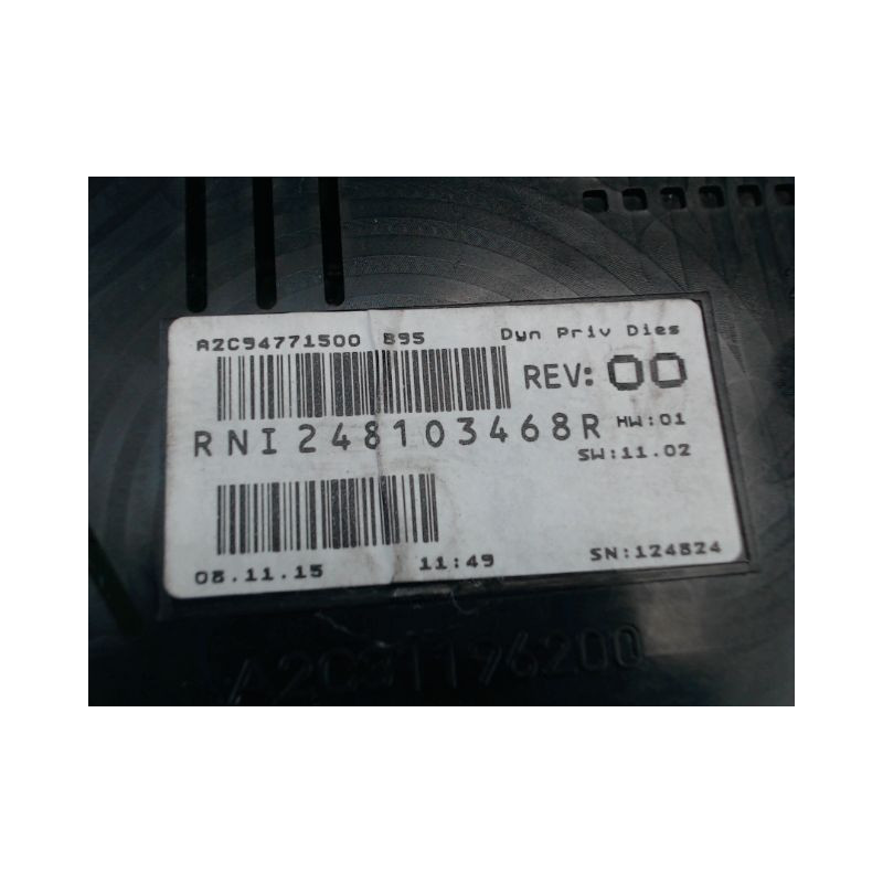 BLOC COMPTEURS RENAULT MEGANE