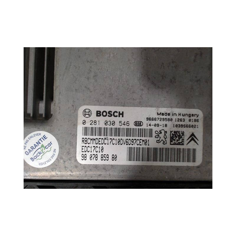 CALCULATEUR MOTEUR CITROEN C3
